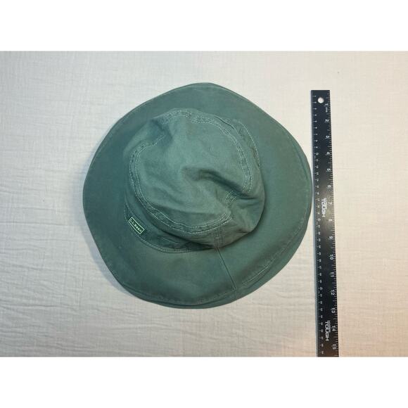 L.L. Bean Wide Brim Bucket Hat Green Summer Hat Size Small - Picture 7 of 7